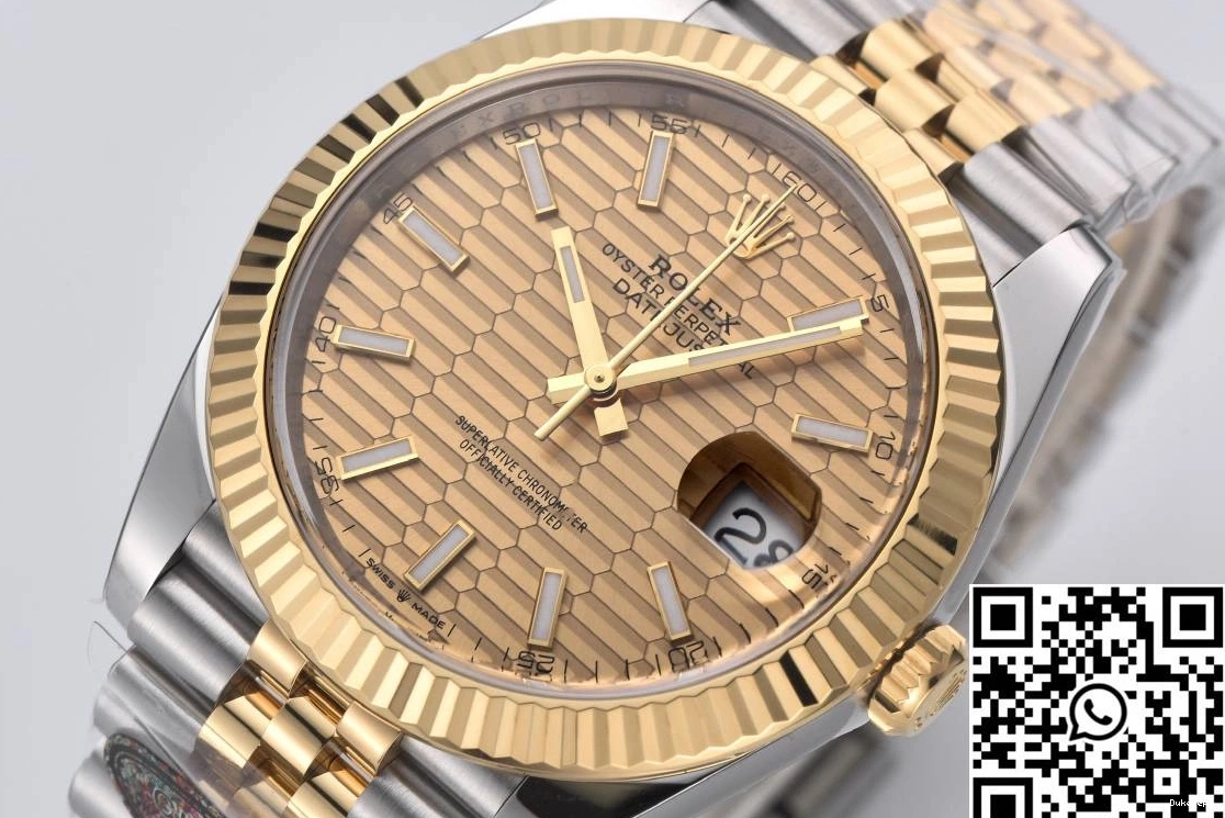 Clean M126333 Dial Factory Motif Rolex Gold Datejust 1016